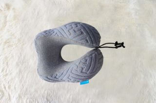 Picture of ENDY Memory Foam U-shaped Neck Pillow - Plush Light Grey 