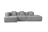 Picture of BRAIDEN Fabric Sectional Compressed Sofa