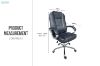 Picture of RYAN Height Adjustable Office Chair (Black)