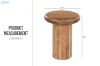 Picture of IRINA D40 Solid Acacia Wood Round Side Table