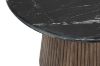 Picture of HUBIE Mango Wood D60 Round Side Table With Marble Top