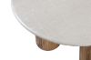 Picture of BLIX Mango Wood D68 Round Coffee Table with Marble Top