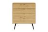 Picture of [FLOOR MODEL CLEARANCE]  BALTIC 4-Drawer Wooden Chest/Tallboy (Oak Colour)