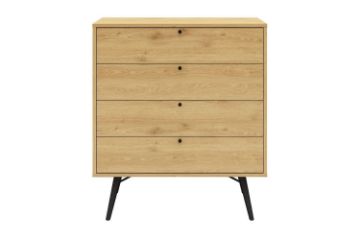 Picture of [FLOOR MODEL CLEARANCE]  BALTIC 4-Drawer Wooden Chest/Tallboy (Oak Colour)