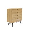 Picture of [FLOOR MODEL CLEARANCE]  BALTIC 4-Drawer Wooden Chest/Tallboy (Oak Colour)