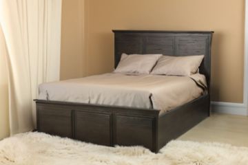 Picture of [FLOOR MODEL CLEARANCE]  MADISON Queen Size Bed Frame (Dark)