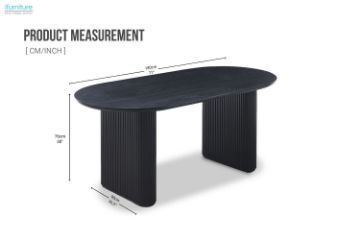 Picture of DASH 180 Dining Table (Black Oak)