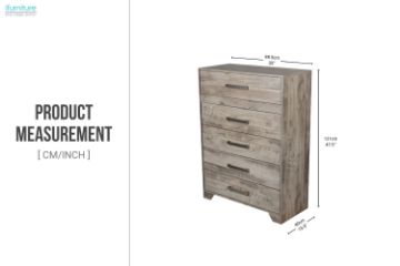 Picture of AGILENT 5-Drawer Tallboy