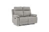 Picture of SORIANO Air Leather Manual Reclining Sofa Range (Pebble Grey) - 1 Seat Recliner Chair (1R)