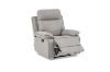 Picture of SORIANO Air Leather Manual Reclining 1 Seater Sofa (Pebble Grey)