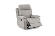 Picture of SORIANO Air Leather Manual Reclining 1 Seater Sofa (Pebble Grey)