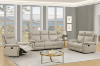 Picture of SORIANO Air Leather Reclining Sofa Range (Greige) - 3RR + 2RR Sofa Set