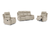 Picture of SORIANO Air Leather Reclining Sofa Range (Greige) - 3RR + 2RR Sofa Set