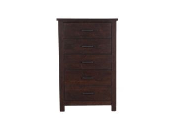 Picture of [FLOOR MODEL CLEARANCE] LIMERICK 5-Drawer Tallboy (Dark Brown)