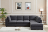 Picture of LIBERTY PREMIUM Sectional Sofa with Storage Ottoman (Dark Grey) 