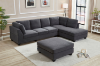 Picture of LIBERTY PREMIUM Sectional Sofa with Storage Ottoman (Dark Grey) 