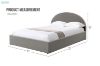 Picture of HOFFMAN Fabric Bed Frame with Gas Lift Storage + MIRAGE Mattress Combo Deal - Super King
