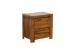 Picture of [FLOOR MODEL CLEARANCE] MALAGA 2-Drawer Bedside Table (Brown) 