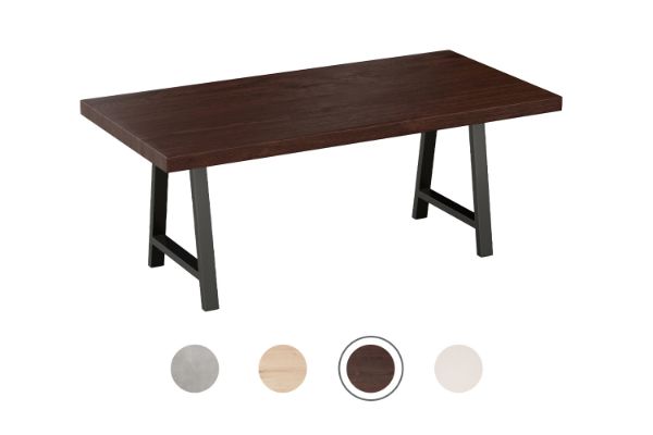 Picture of SYNERGYPLUS Dining Table with A-Frame Metal Legs (Walnut) - 160x90
