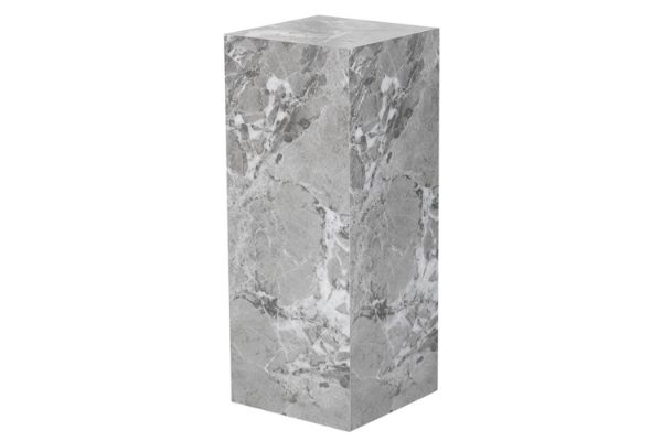 Picture of DELRAY Sintered Stone Pedestal Stand/Display Plinth(Gloss Grey) - H80