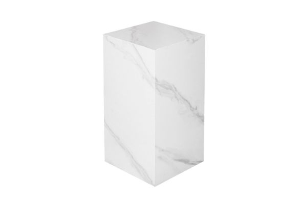 Picture of DELRAY Sintered Stone Pedestal Stand/Display Plinth(Matte White) - H60 