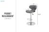Picture of MOSMAN Adjustable Swivel Gas Lift Bar Stool - 2 Stools in 1 Carton