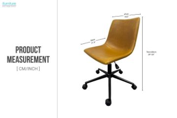 Picture of HALLE Height Adjustable Office Chair(Cognac)