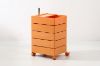 Picture of GAVIN Rotating 5 Tier Utility Drawer Wheel Trolley (Orange)