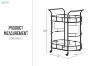Picture of FLOYD Mobile Serving Cart with 4 Lockable Wheels and Wine Rack