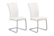 Picture of EDAN High Back Dining Chair with Powder Coating Base (Pearl White) - 2 Chairs in 1 Carton