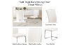 Picture of EDAN High Back Dining Chair with Chromed Base (Pearl White) - Each