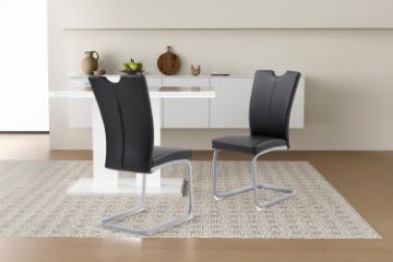 Picture of EDAN High Back Dining Chair (Elegant Black)