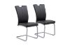 Picture of EDAN High Back Dining Chair with Powder Coating Base (Elegant Black) - 2 Chairs in 1 Carton