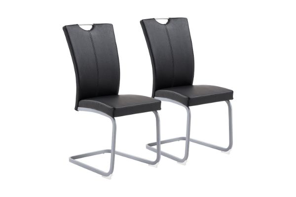 Picture of EDAN High Back Dining Chair with Powder Coating Base (Elegant Black) - 2 Chairs in 1 Carton