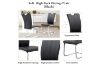 Picture of EDAN High Back Dining Chair with Chromed Base (Elegant Black) - Each