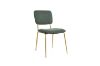 Picture of LASKY Gold Frame Fabric Dining Chair (Green) - Each