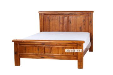 Picture of [FLOOR MODEL CLEARANCE] FOUNDATION Bed Frame in Queen Size (Rustic Pine)