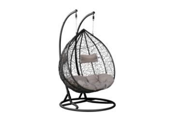 Picture of [FLOOR MODEL CLEARANCE] MALAM Double Seat Rattan Outdoor Hanging Egg Chair