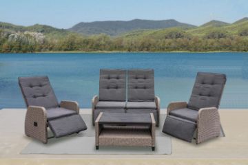 Picture of [FLOOR MODEL CLEARANCE] NAOMI Outdoor Relax Gas Lift Lounge Sofa Set