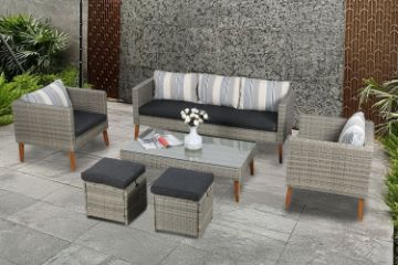 Picture of [FLOOR MODEL CLEARANCE] JUNO 6PC Outdoor Lounge Set