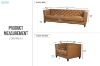 Picture of VICTOR 1 & 4 Seater Tuxedo Style Full 100% Genuine Leather Sofa (Vintage Leather Finish)