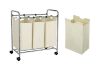 Picture of RAYA 3 Bags Laundry Sorter Cart  (White)