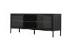 Picture of STARK Steel Frame 1.5M Sliding Door Transparent Glass TV Unit (Black)