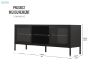 Picture of STARK Steel Frame 1.5M Sliding Door Transparent Glass TV Unit (Black)