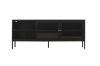 Picture of STARK Steel Frame 1.5M Sliding Door Transparent Glass TV Unit (Black)