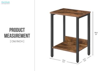 Picture of LITON Side Table with Storage Shelf - Set of 2 