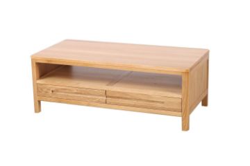Picture of [FLOOR MODEL CLEARANCE] Helsinki 2Drw Coffee Table (Solid Oak)