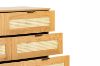 Picture of [FLOOR MODEL CLEARANCE] SAILOR 6 Drawer Chest with Rattan Design (Oak Colour)