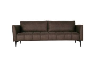 Picture of BARTLET Air Leather Sofa Range (Chocolate) - 3 Seater