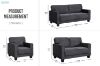 Picture of HERBERT 3/2/1 Seater Corduroy Sofa Range (Grey)